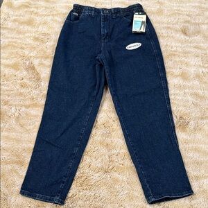NWT LEE Vintage 10P High Rise Mom Jeans Tapered Leg Side Elastic 29” Inseam